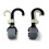 universal multi-function stroller hooks Stroller Hooks Resin Black For Parents 2pcs 3