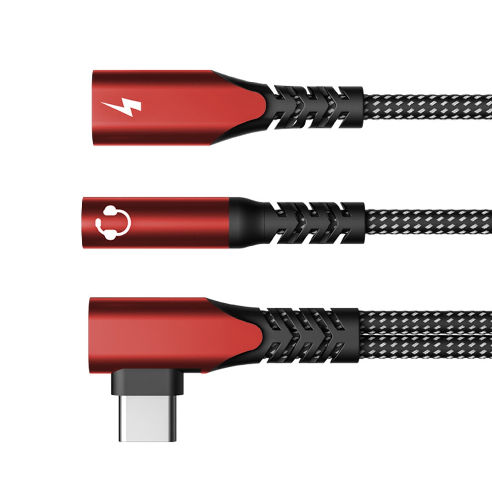 Type C To 3.5Mm Headphone Sound Adapter With Pd60w Fast Charging And 90 Angled For Phone Devices 9496895113399