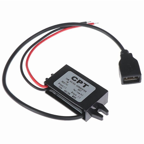 1 stk. USB 12V til 5V DC/DC spændings-down-strømadapter konverter inverter