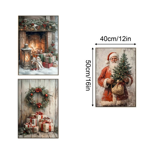 Aquarell-Kunstset „Weihnachtsbaum“ (3-teilig) 2