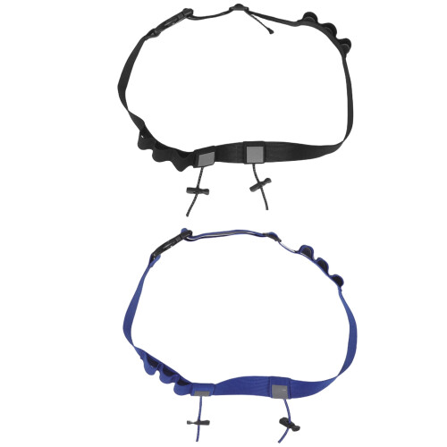 2-Pack Running Belt with Elastic Bib Holder, Six, Reflective Design, and Adjustable Fit