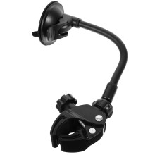 Black Hair Dryer Holder with Cup Bathroom Storage Organizer Rack for Easy Installation