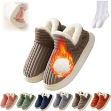 Pantuflas Hadanceo Sunshine Cloud para hombre y mujer, pantuflas suaves y acogedoras, calzado de casa de invierno cálido y antideslizante.