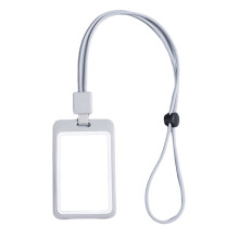Porte-badge rétractable avec étui transparent et cordon