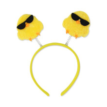 Tiara de maquiagem para cosplay de coelhos, acessórios de cabelo doces para a Páscoa, tiaras com pompons para festa de aniversário.