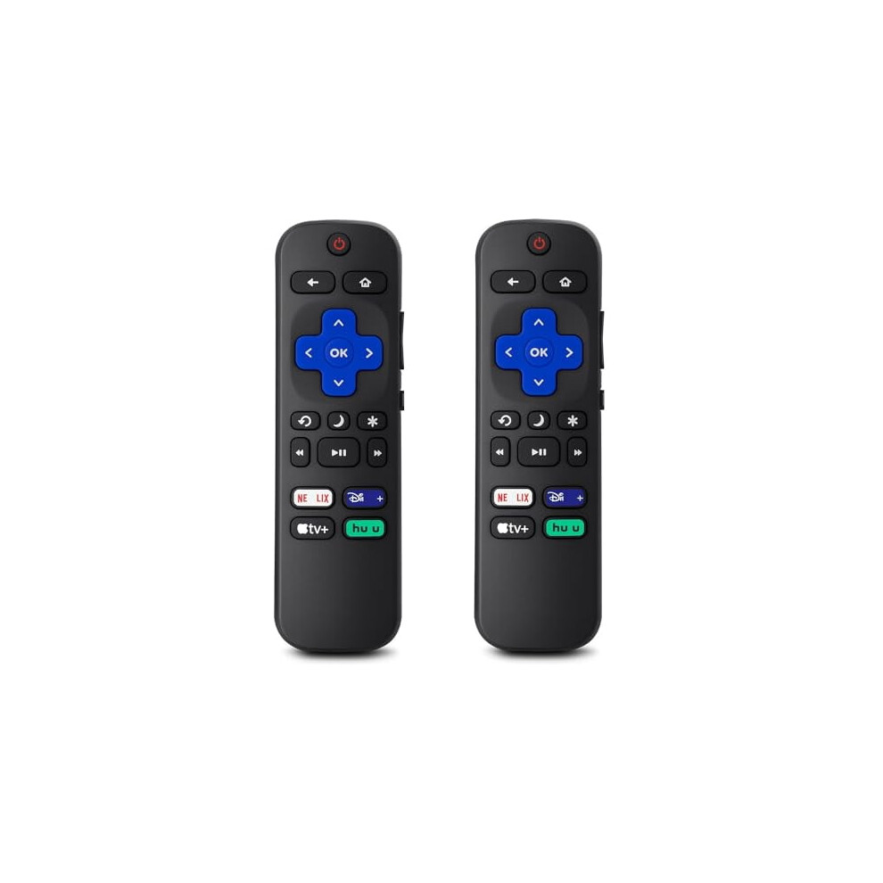 Roku Tv Remote Replacement For Tcl Hisense Onn Sharp 2-Pack 937196916177