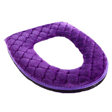 Coussin de siège de toilette souple et lavable avec fermeture éclair, housse chauffante réutilisable, 43 cm (17 pouces) – Compatible avec les