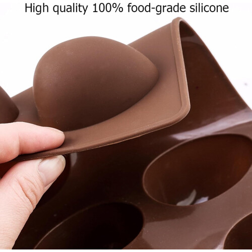 Moule à œufs en silicone, plaque de cuisson à 8 cavités 2