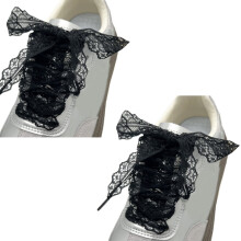 1 Pair Elegant Lace Shoelaces for Sneakers Casual Shoes 3CM Width Shoestrings