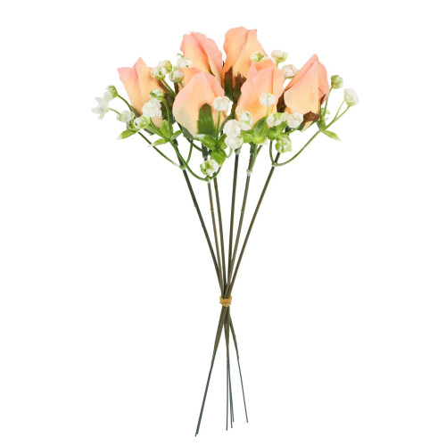 Conjunto de Coroa de Eucalipto Artificial e Buquê de Rosas 1