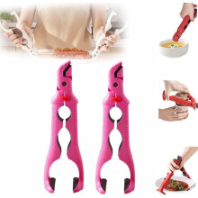 Taplcvy-3-in-1 Multi-Angle Hot Plate Gripper, Bowl Holder Clip & Potopener – Hittebestendige anti-verbrandings keukentang voor pannen, borden en