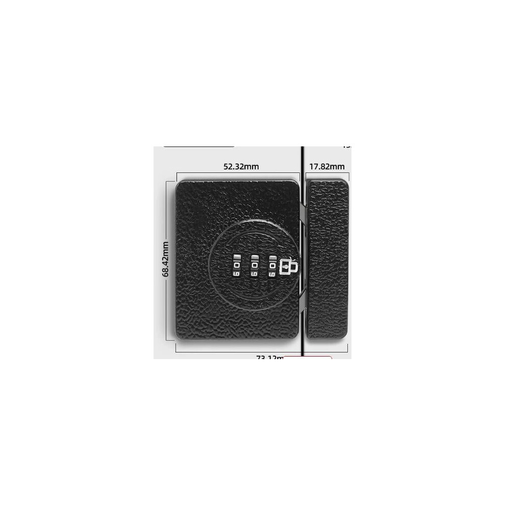 Sliding Closet Locks Double Doors Cabinet 3-Digit Password Combination Twist Knob Hasp Latch Locks For Barn Door Cupboard Pantry Black 9448990539925