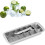 Lever-Style Stainless Steel Ice Cube Tray, 18-Cube 1