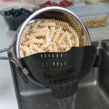 strecurătoare cu clips din silicon pentru toate oalele și tigăile, strecurătoare pentru paste, strecurătoare alimentare cu clips pentru carne,