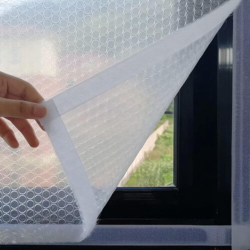 Película térmica de 4 mm de espessura para janelas, 61 x 119 cm (24 x 47 polegadas), com bloqueio de calor.