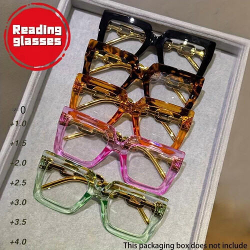 Lesebrille mit Blaulichtfilter, großer Rahmen, Unisex