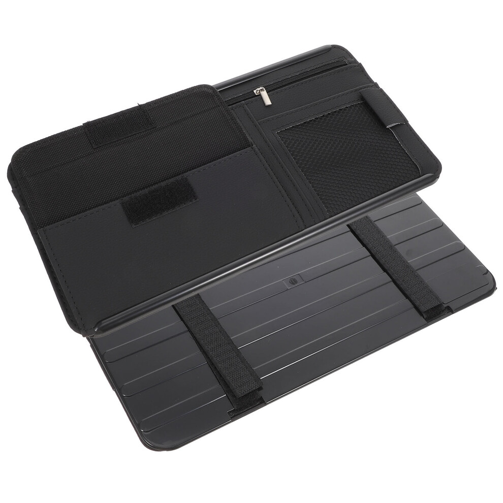 Back To School Car Sunglasses Holder Case Rectangular 1Pack Black 9450273922737