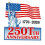 Αυτοκόλλητο 250ής Επετείου ΗΠΑ1776–2026, Πατριωτικό αυτοκόλλητο βινυλίου 1