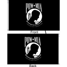 2x3Pow Mia POWMIA2-lags nylon dobbeltsidig flagg60x90 cm husbanner (laget i USA)