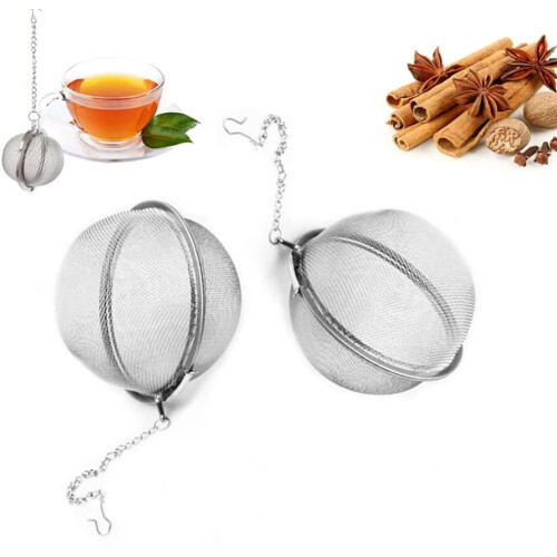 2-Pack Stainless Steel Tea Ball Infuser, 3.5 in