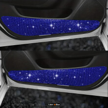 Tapis de protection anti-coups de pied en cristal pour portières de voiture, coussinets de protection universels en polyester pour portières avant,