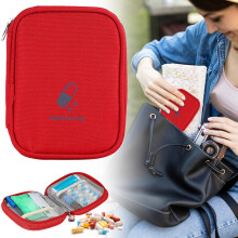 Zippered Travel Organizer Bag, Portable First Aid Kit, Waterproof Storage Case for Business, Outdoor & Daily Use – Compatible with Emergency Kits