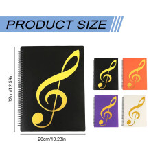 Pasta para Partitura Musical com 60 Páginas, Tamanho Carta, Destacável e Permitida a Escrita, Ideal para Coros.