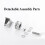 304 Ανοξείδωτο ατσάλι V Groove Rolling Rod Force Rolling Rod For V Rail, Rolling Driveway Gate 5
