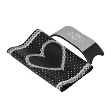 1 Set Silikon-Handkissen & Tischunterlage, waschbar, faltbar, Nagelkunstkissen, Halter, Armlehne, Maniküre-Werkzeug, Schwarz