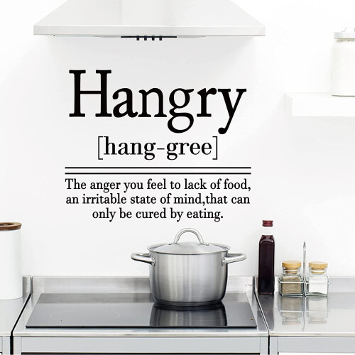 PVC food-themed wall sticker for restaurant kitchen
