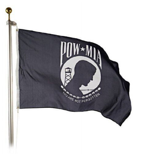 2x3Pow Mia POWMIA Σημαία διπλής όψης από νάιλον 2 στρώσεων, πανό για το σπίτι 2'x3' 1