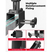 Boat Fishing Rod Holder with Clamp, Adjustable Pole Holder for Square Tubes