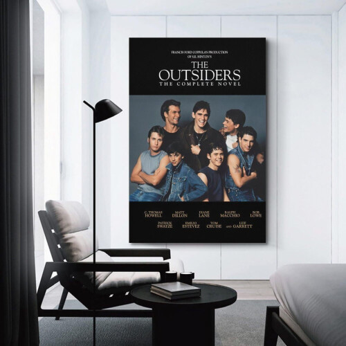 Αφίσα ταινίας Outsiders – Ρετρό εφηβικό δράμα σε καμβά για διακόσμηση υπνοδωματίου 2