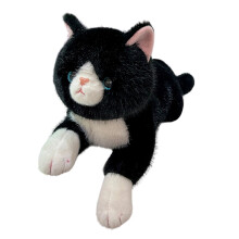 Niedliches Katzenplüschtier, mehrfarbig, weich und flauschig, 30 cm