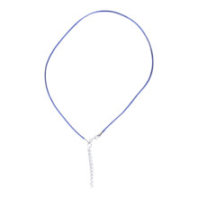 Dia1.5mm lærsnorhalskjede med lås justerbar flettet tau for smykkelaging DIY halskjede armbåndsutstyr