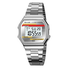Montre numérique carrée ultra-fine pour hommes et femmes | 2026 Multifonction, étanche, style business et décontracté