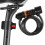 Bike Security Lock with Light, 5-Digit Combo, Steel Cable 1.20m 9
