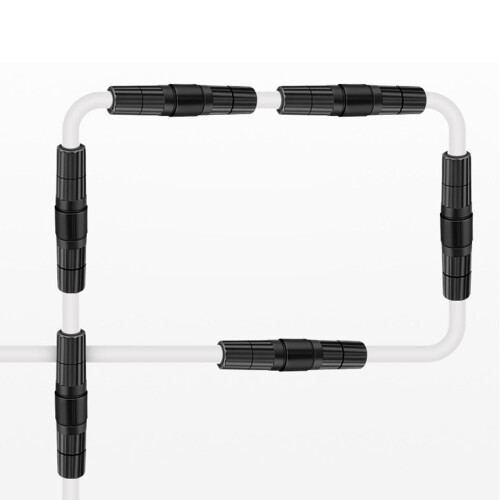 RJ45 Αδιάβροχος διπλός σύνδεσμος εξωτερικού LAN Cat5/5e/6 8P8C, σύνδεσμος καλωδίου Ethernet LAN 1