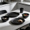 16-Piece Black Plastic Dinnerware Set – Microwave-Safe 5
