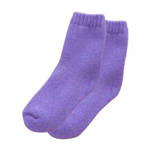 Extreme Warm Heavy Wool Socks for Men Women Thick Tube Hoop and Fluffy Towel Socks Autumn Winter Essential Purple