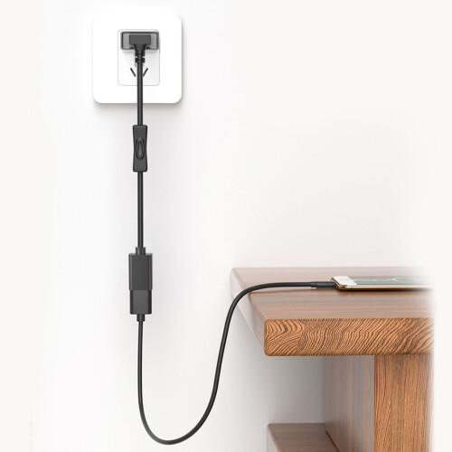 Καλώδιο USB C σε USB C τύπου C αρσενικό σε τύπου C θηλυκό με διακόπτες, καλώδιο 1