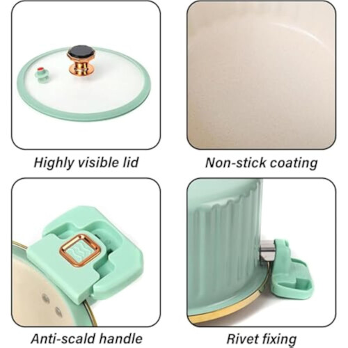 Μικρο-χύτρα ταχύτητας Housewor8L με αντικολλητικό εμαγιέ δοχείο – Συμβατή με ανοιχτή 2