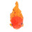 Flytande orange silikonfiskakvariumdekoration 4