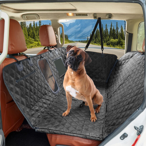 Hunde-Rücksitzbezug mit festem Boden – 137 x 62 cm 2