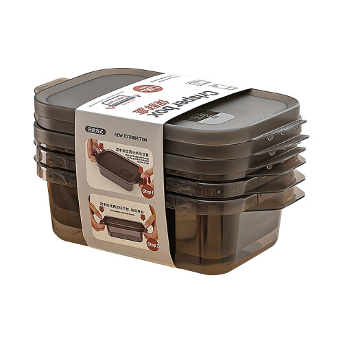 Ensemble de 3 boîtes de conservation sous vide rectangulaires