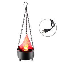 Halloween elektrische vlamsimulatie LED hanglamp 3D kunstvuur realistische vuurhaardlamp kerstdecoratie