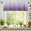 Cortina de janela com degradê roxo, 152 x 46 cm (60 x 18 polegadas), com bolso para varão. 2