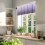 Purple Gradient Window Valance 60x18in Rod Pocket 3