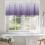 Purple Gradient Window Valance 60x18in Rod Pocket 4