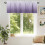 Cortina degradê roxa 42x12 polegadas, com bolso para varão, translúcida, compatível com varões padrão – 1 painel 5